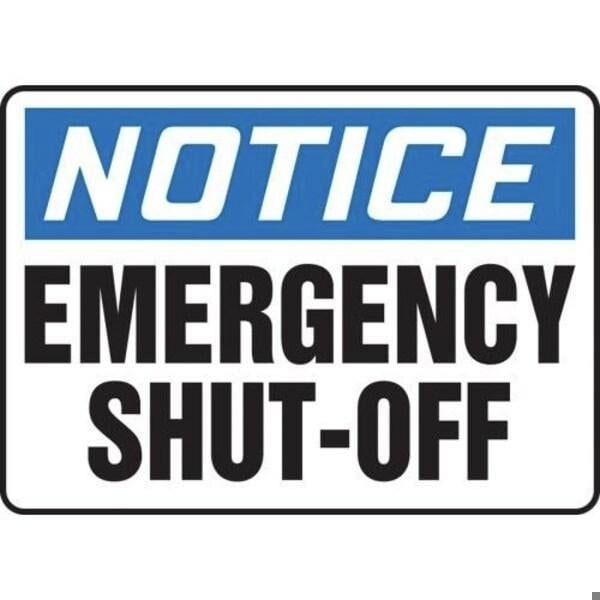 Accuform OSHA NOTICE ELECTRICAL SAFETY SIGN MELC804XT MELC804XT - main